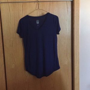 Blue V-neck Tee